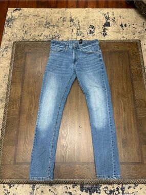Ash Men's Slim Fit Light Blue Washed Jeans